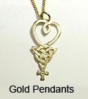 Gold Celtic Pendants