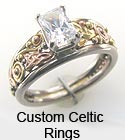 Celtic Diamond & gemstone rings